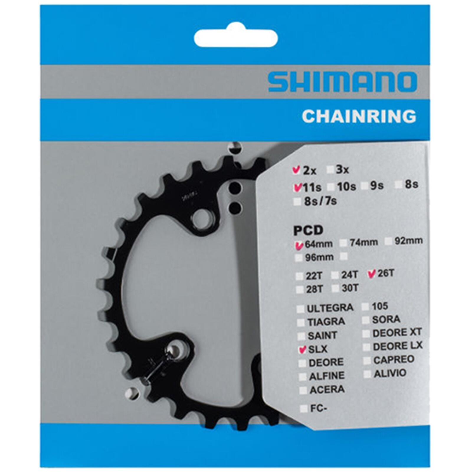 Tarcza Mechanizmu Korbowego 26T Slx Fc-M7000 2X11 Speed - Czarna