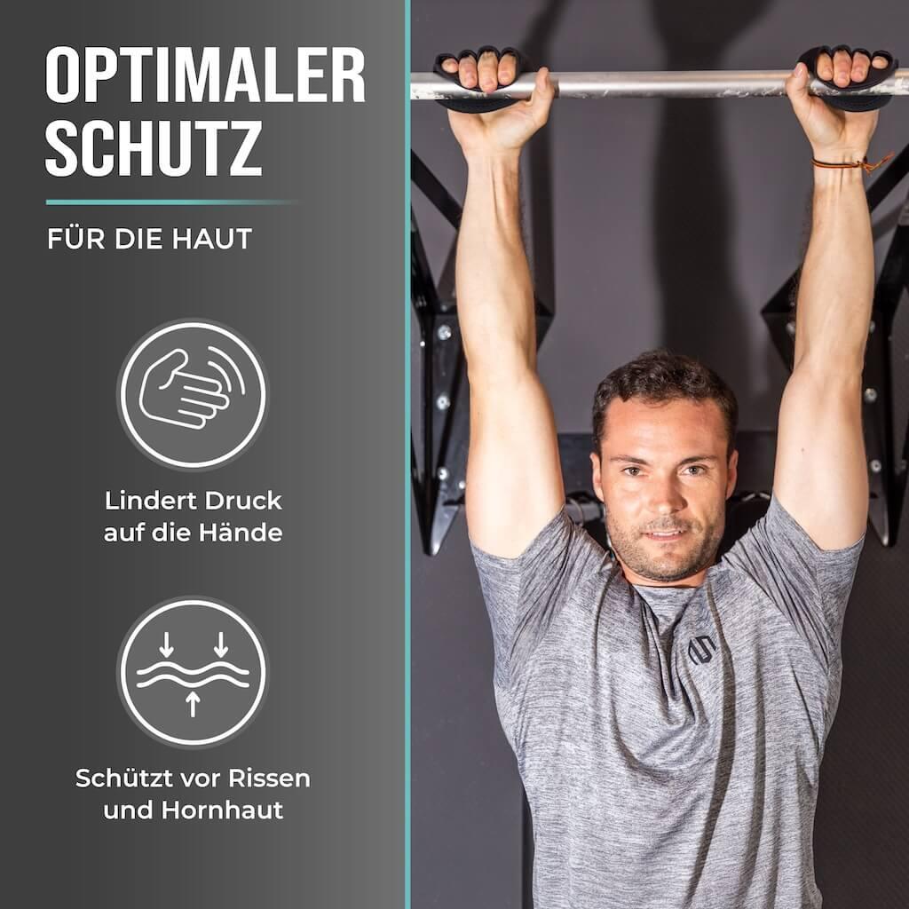 PULLUP & DIP Klimmzug Griffpads Neopren 4/6