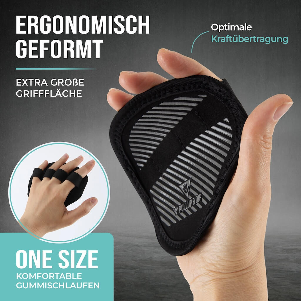 PULLUP & DIP Klimmzug Griffpads Neopren 5/6