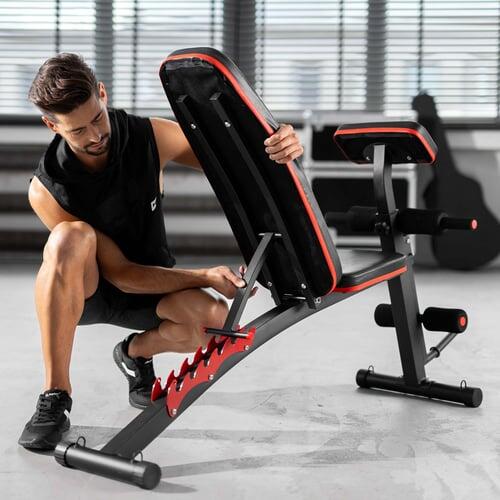 Ensemble de musculation composite Hop-Sport Premium 36kg avec banc HS-1035 4/7