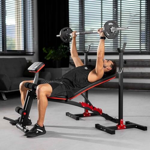Ensemble de musculation composite Hop-Sport Premium 36kg avec banc HS-1035 2/7