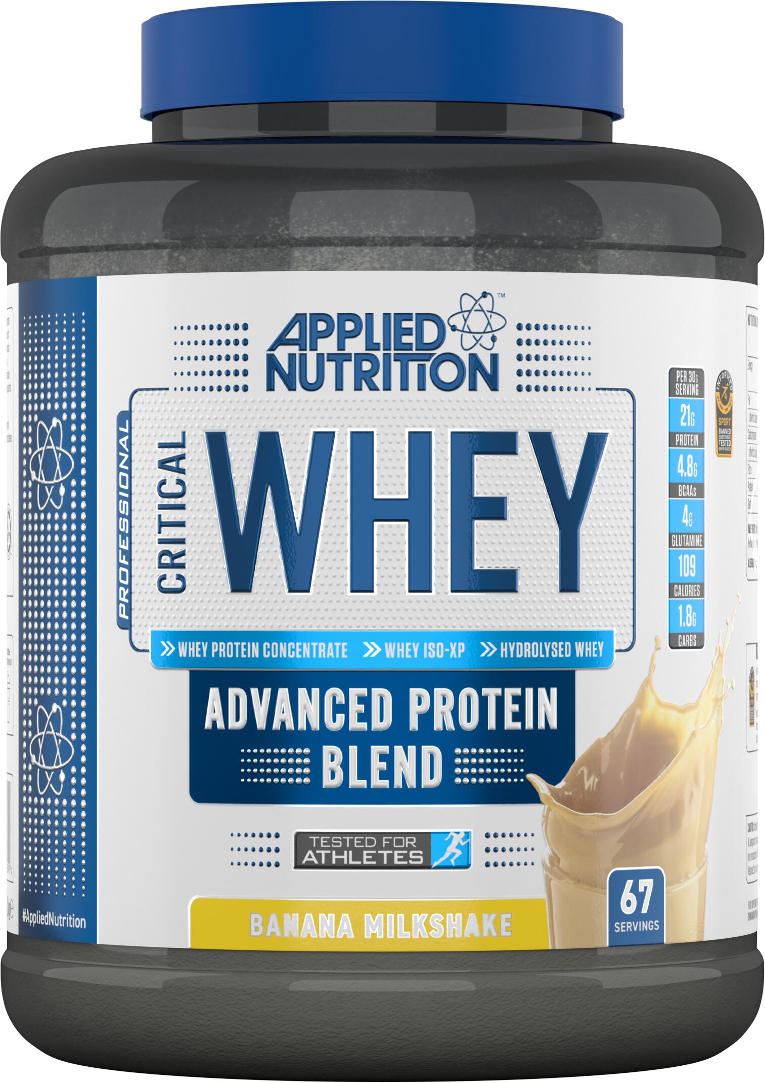 APPLIED NUTRITION Critical Whey - Banaan - 2 kg (67 doseringen)