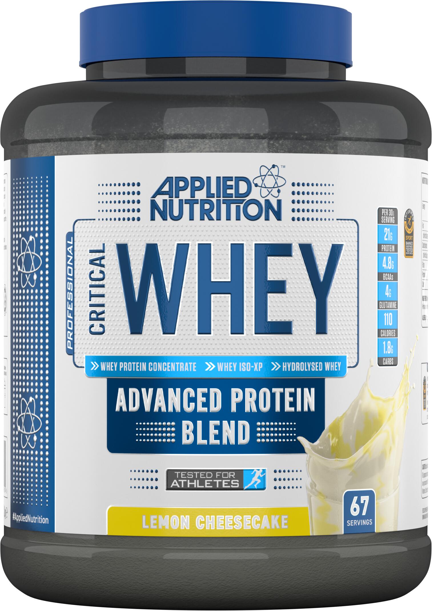APPLIED NUTRITION Critical Whey - Lemon Cheesecake - 2 kg (67 doseringen)