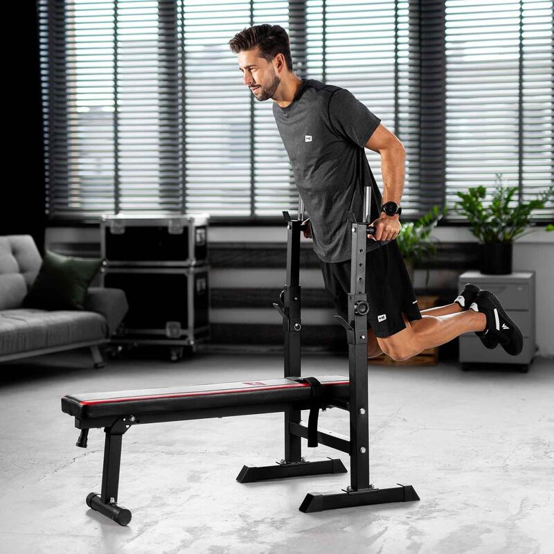 Zestaw kulturystyczny kompozytowy Hop-Sport Premium 39kg z ławką HS-1080