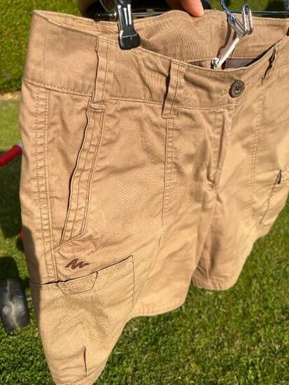 Tussen Particulieren - Katoenen cargoshort voor trekking en backpacking d