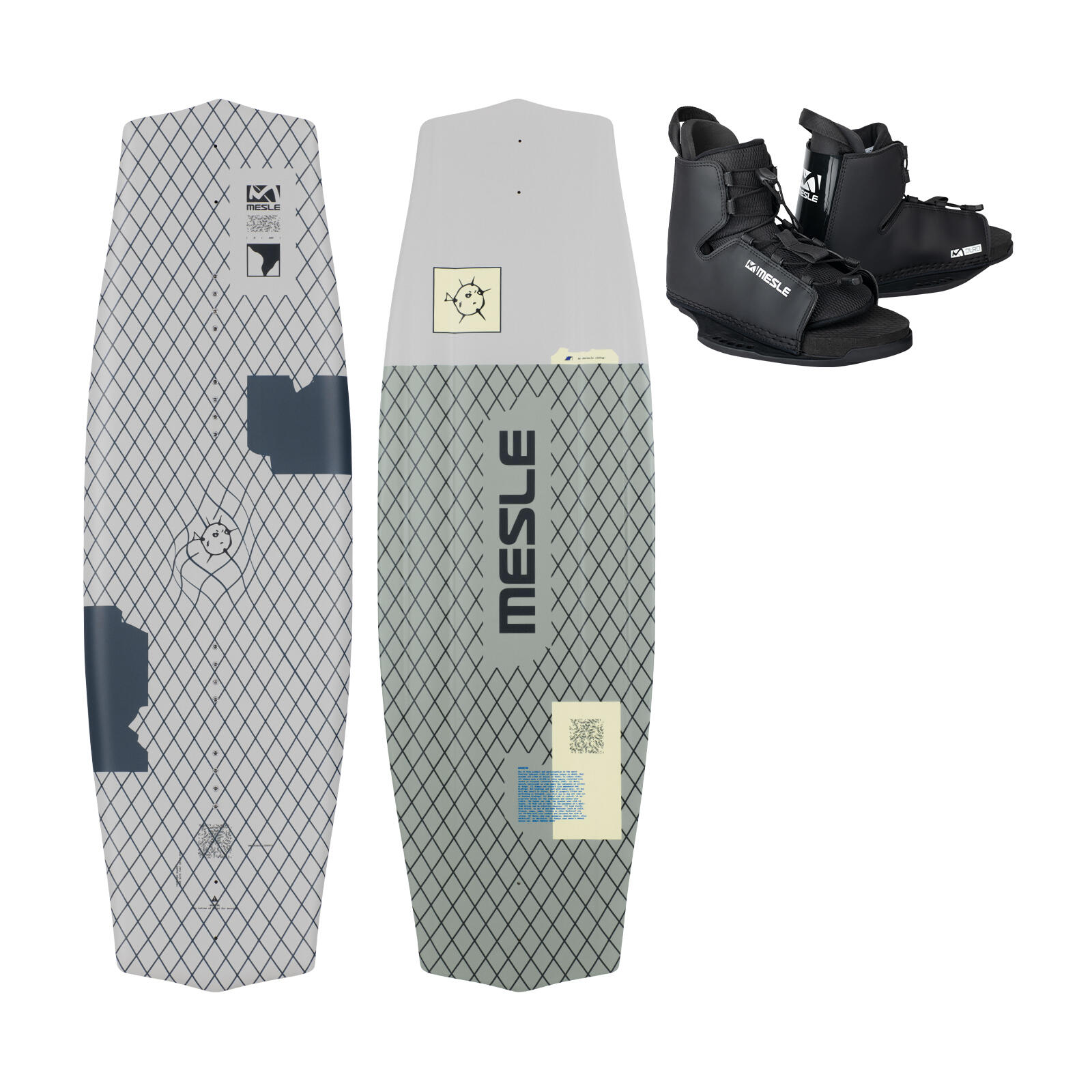 Wakeboard Set Liberty 128 cm mit Duro Bindung Boot & Seilbahn Kinder 1/6