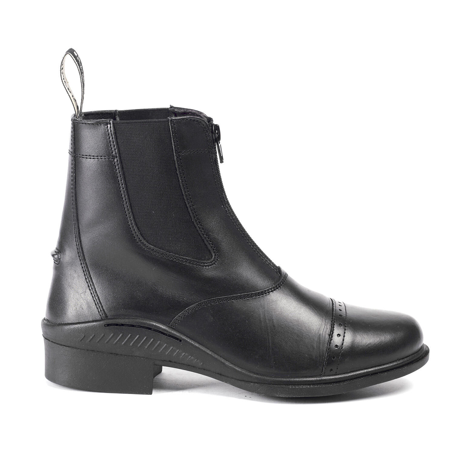 BROGINI Tivoli Leather Paddock Boot in Black