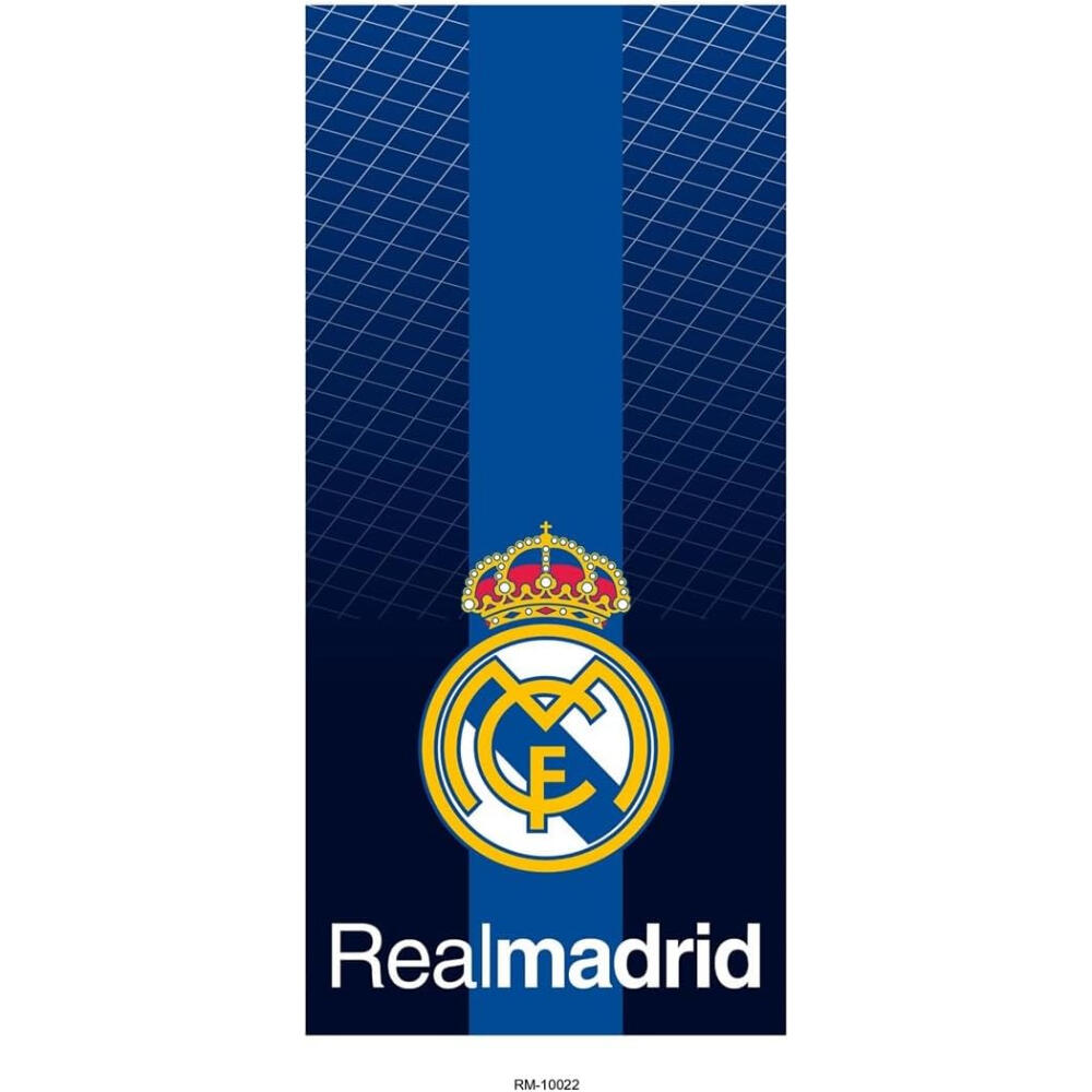 Toalla de Microfibra Real Madrid Celdillas Azul Marino 140x70 2/3