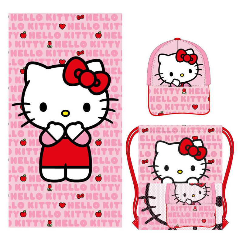 Strandtörölköző Hello Kitty Rózsaszín
