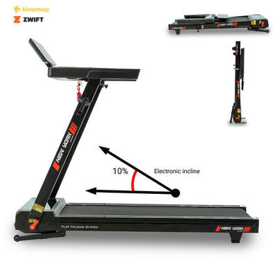 Tapis roulant - New York - Inclinazione elettrica 10% -Pieghevole- 16km/h -2.5CV