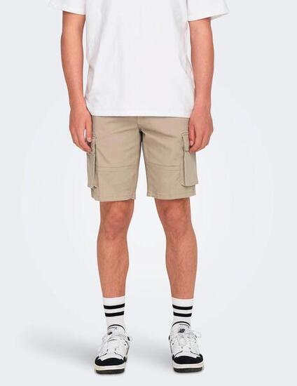 Shorts et bermudas pour homme Only&sons Beige.
