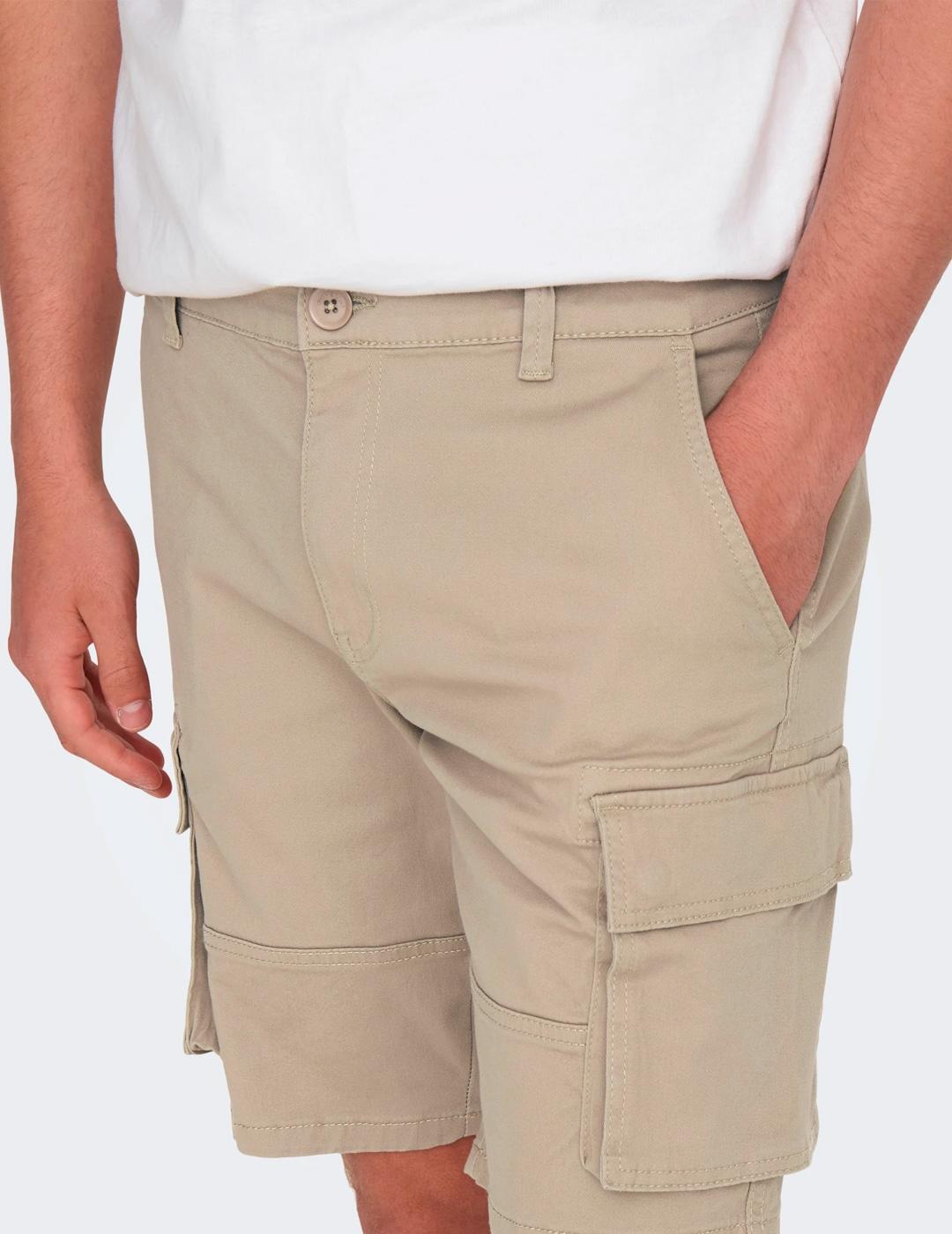 Bermudas y pantalones cortos para Hombre Only&sons  Beige 6/7
