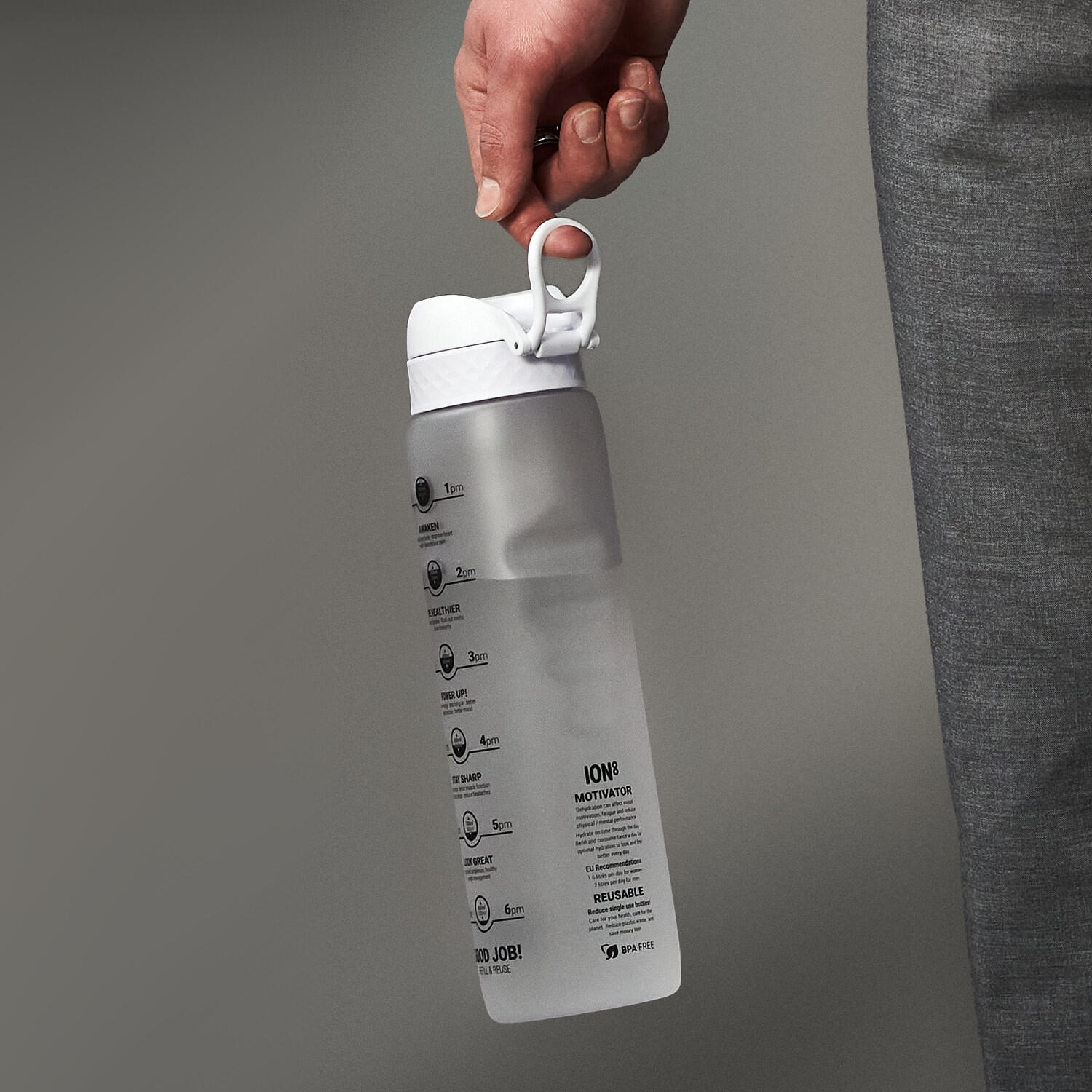 Butelka motywacyjna z miarką ION8 MOTIVATOR BPA Free 4/8