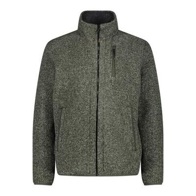 Strickfleece-Midlayer MAN JACKET Wandern/Outdoor/Trekking Herren FOREST MEL.
