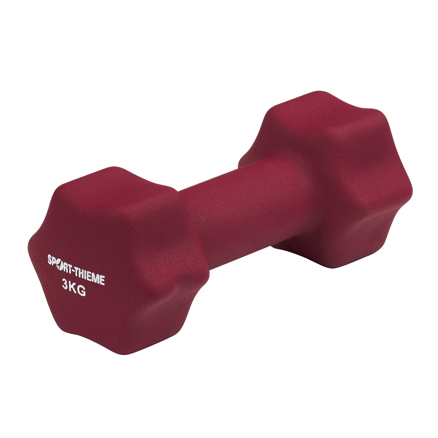 SPORT-THIEME Fausthantel Neopren 3 kg Bordeaux Gewichtheben Unisex Bordeaux