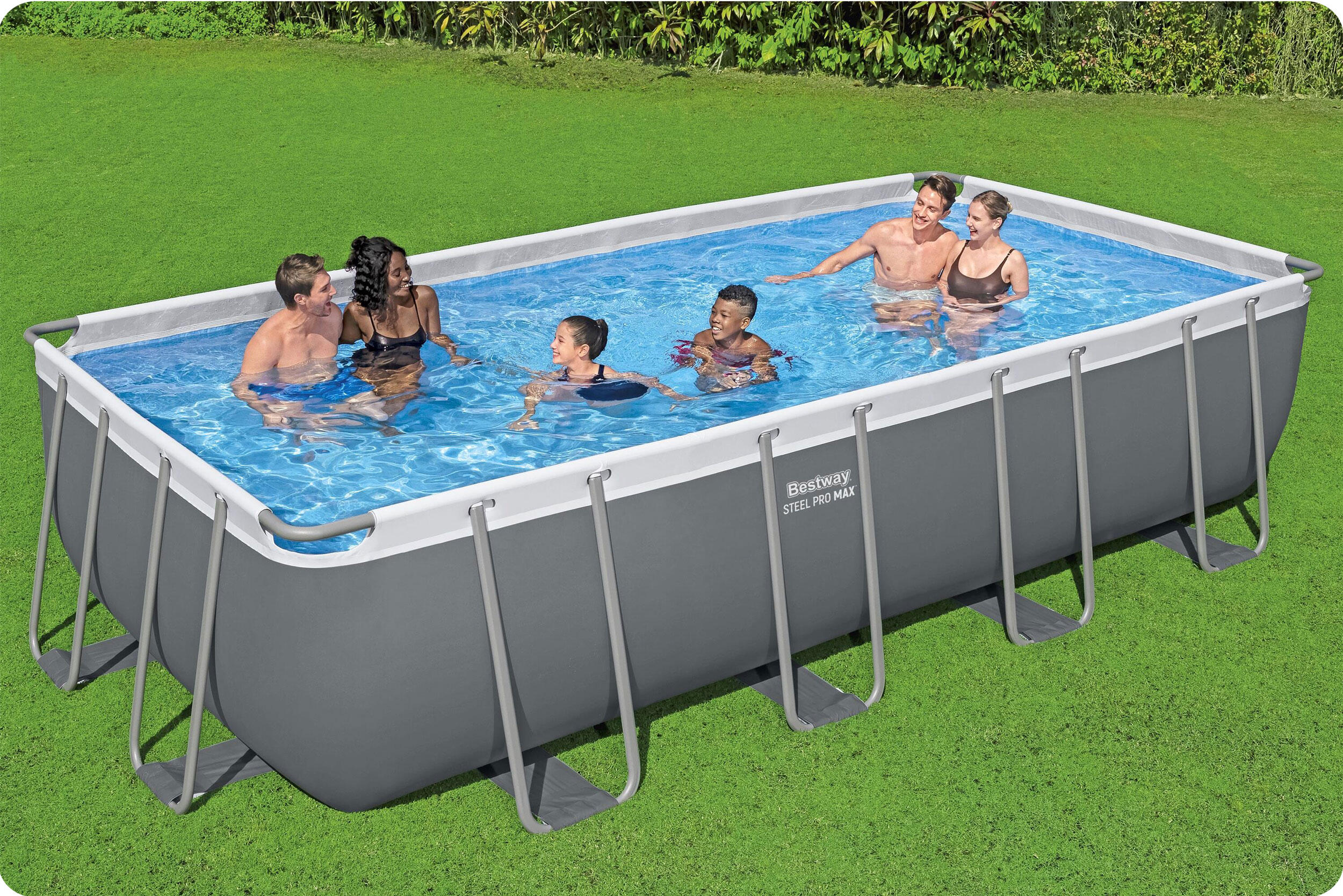 Piscine natation - Structure Tubulaire gris adulte 6/7