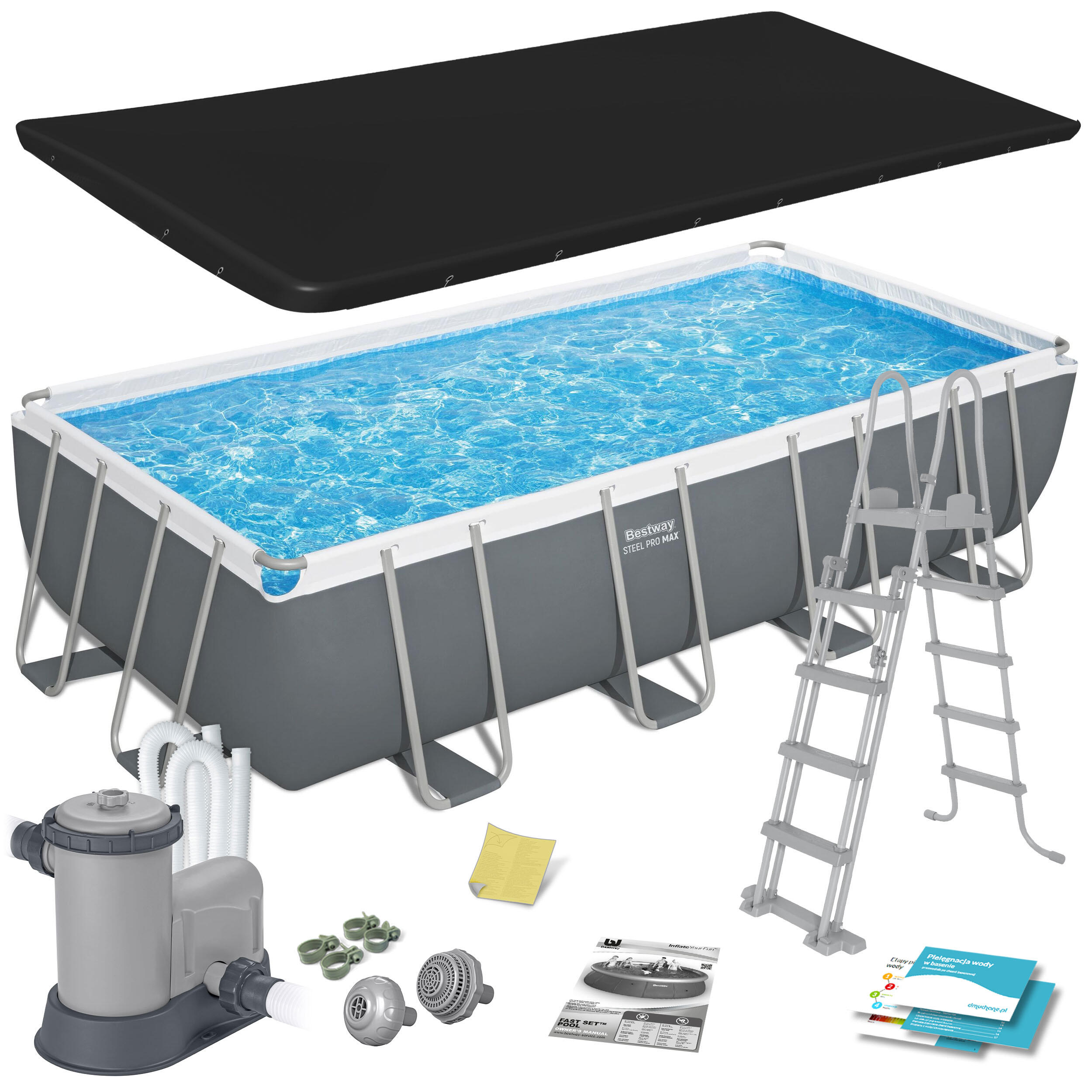 Piscine natation - Structure Tubulaire gris adulte 1/7