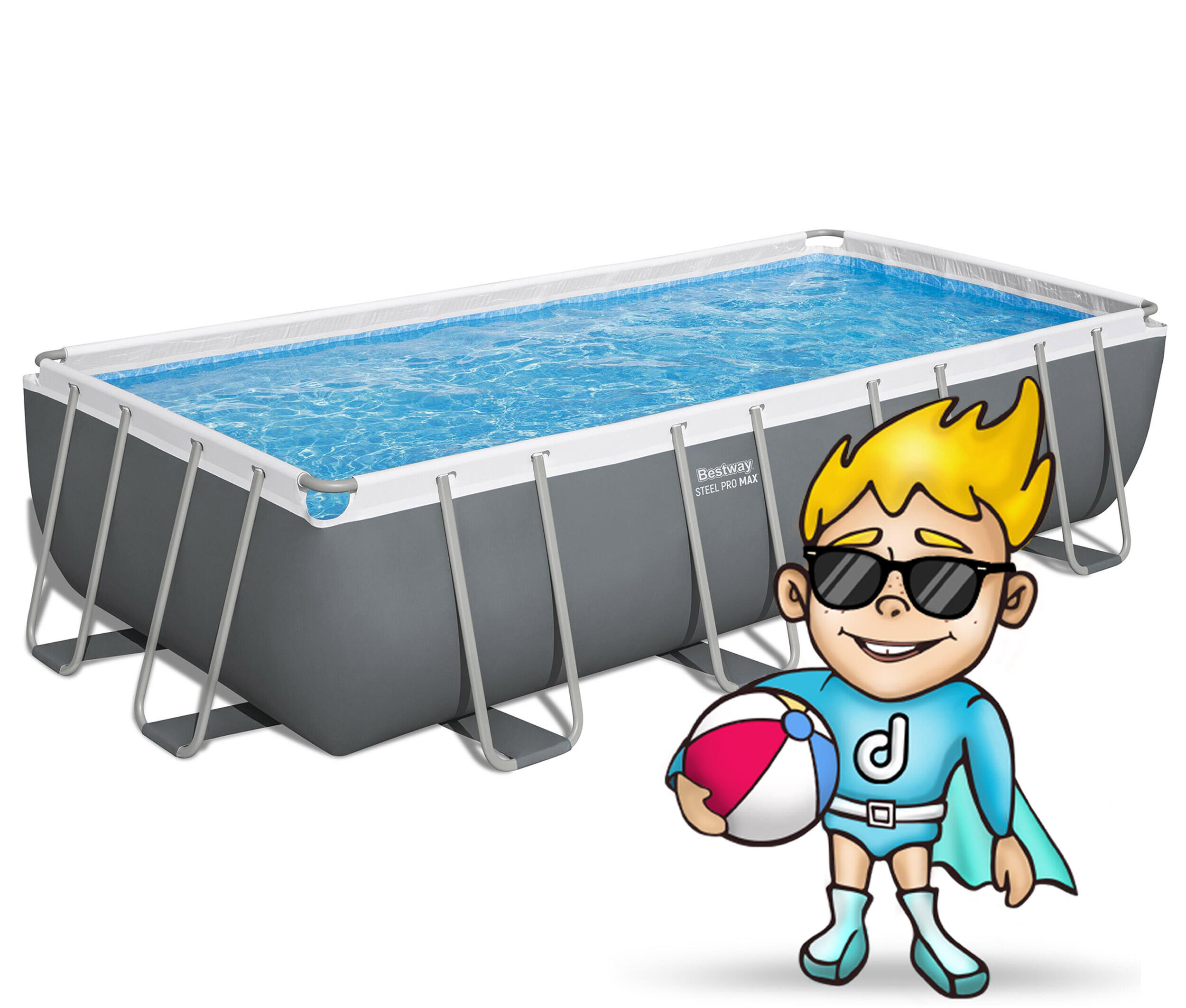 Piscine natation - Structure Tubulaire gris adulte 2/7