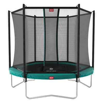 Trampoline + veiligheidsnet berg favorit regular rond 330 groen