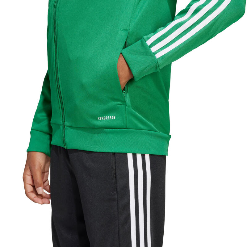 Pulover adidas Squadra 25 Hoody Jr verde ceai/alb