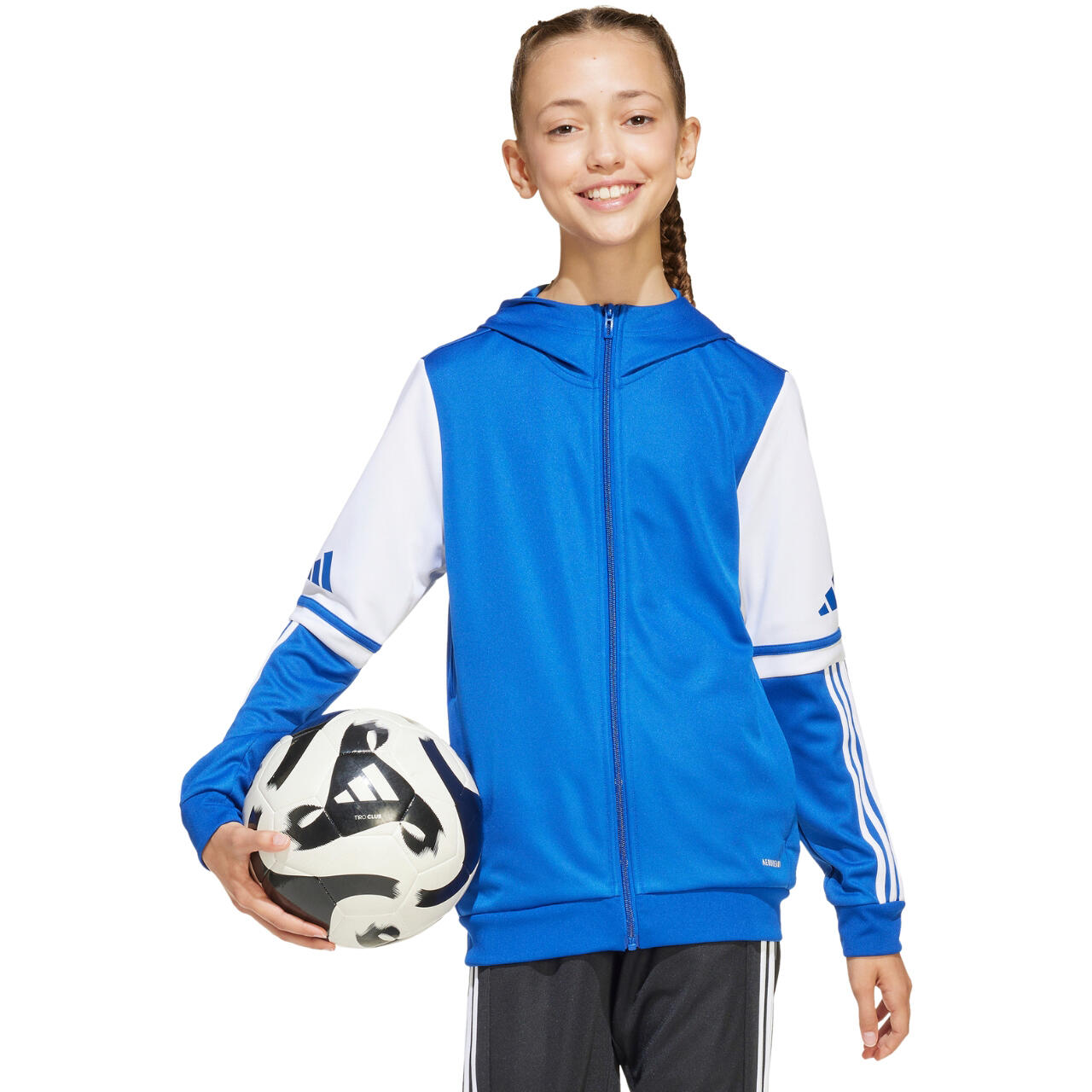 Giacca sportiva con cappuccio per bambini adidas Squadra25 4/7