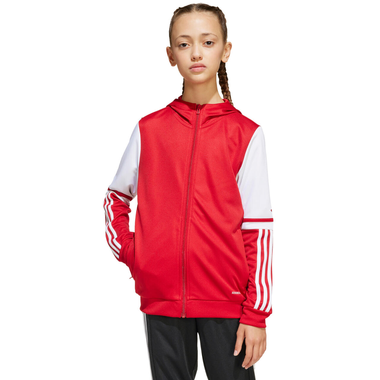 Felpa adidas junior Squadra 25 rossa/bianca 4/7