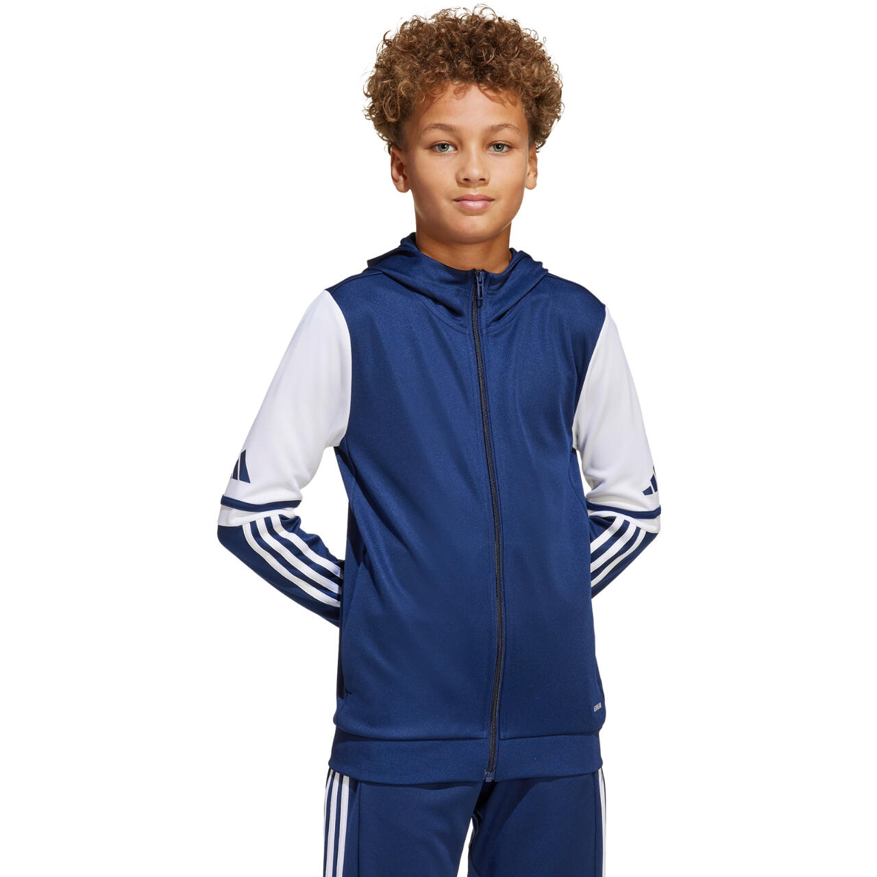 Giacca sportiva con cappuccio per bambini adidas Squadra25 4/7