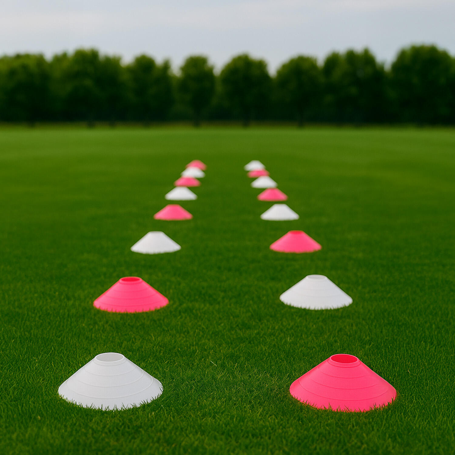 Set 40 Conos Zastor AG-404 Fucsia/Blanco 5/5