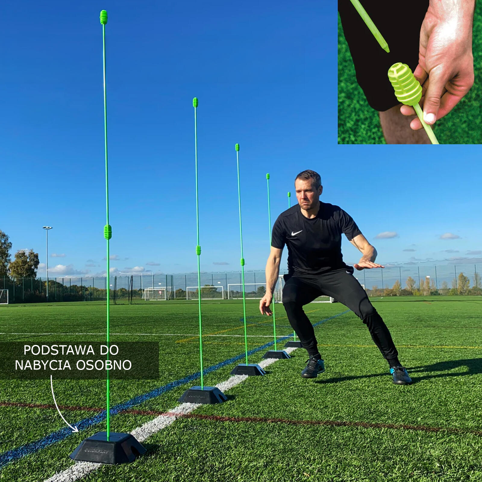 Tyczki Quickplay Agility Poles (10 Szt.) 2/5