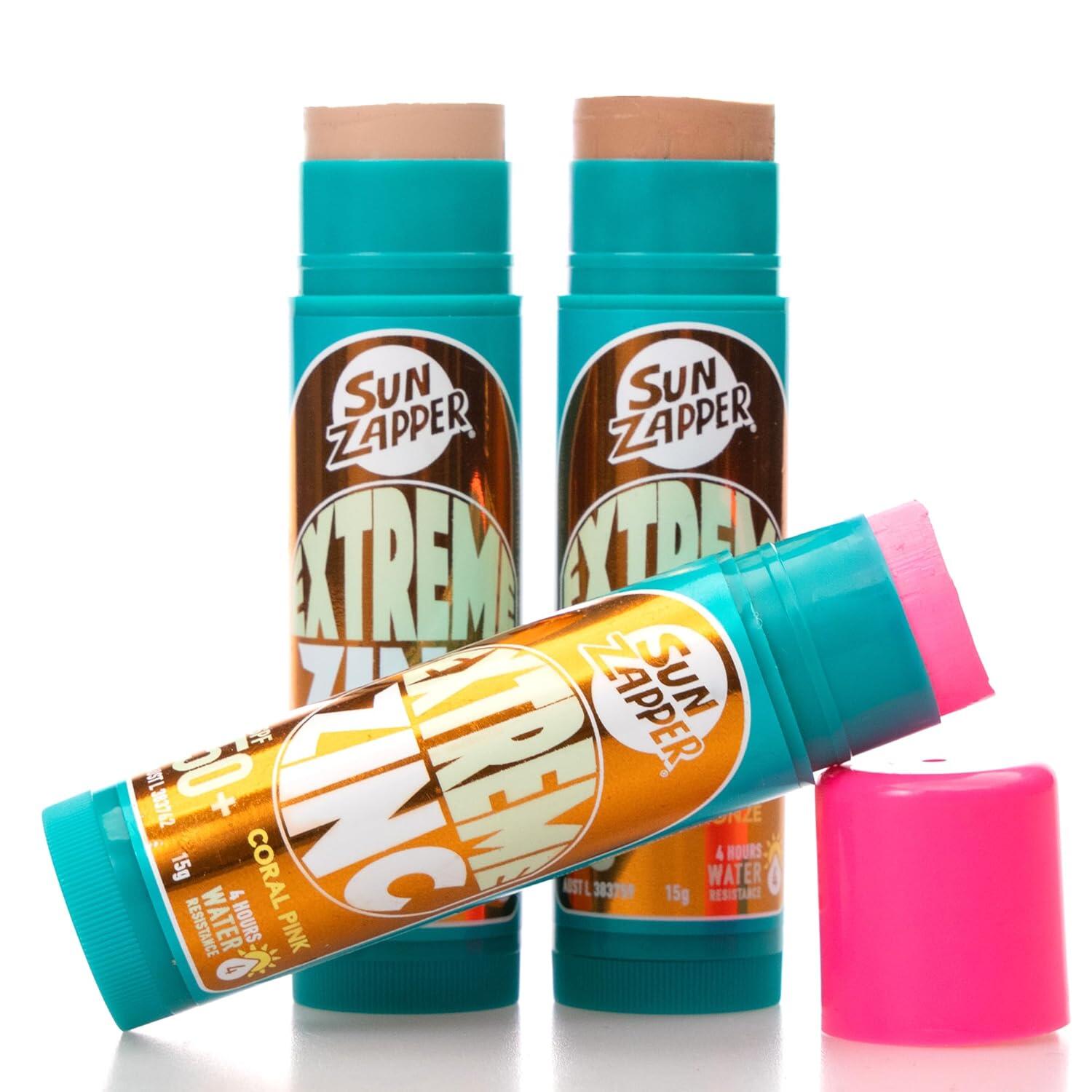 Sunちゃん33‪₊✼̥୭* SUN ZAPPER - Extreme Zinc Sunscreen Stick Beauty Pack