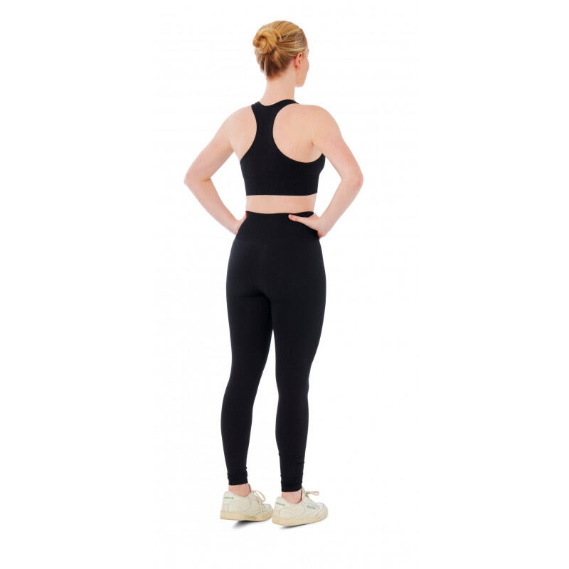 Damski zestaw sportowy Xtreme - legginsy sportowe + top sportowy - Czarny