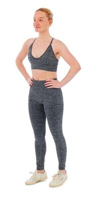Xtreme sportswear dames sportset - sportlegging + sport bh - antraciet