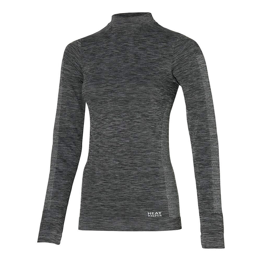 HEAT KEEPER Heat Keeper Thermoshirt Lange Mouw Dames Premium Zwart Melange