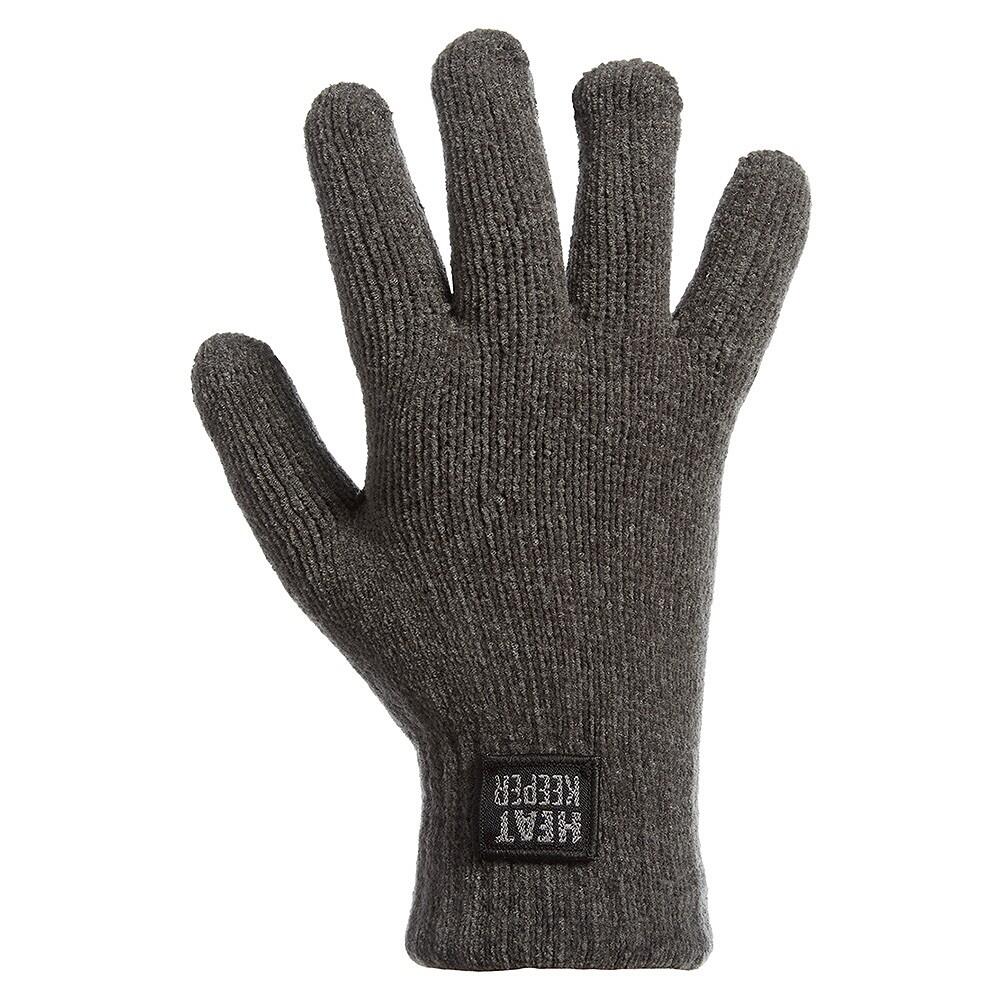 Heatkeeper thermo handschoenen dames chenille antraciet 2/4
