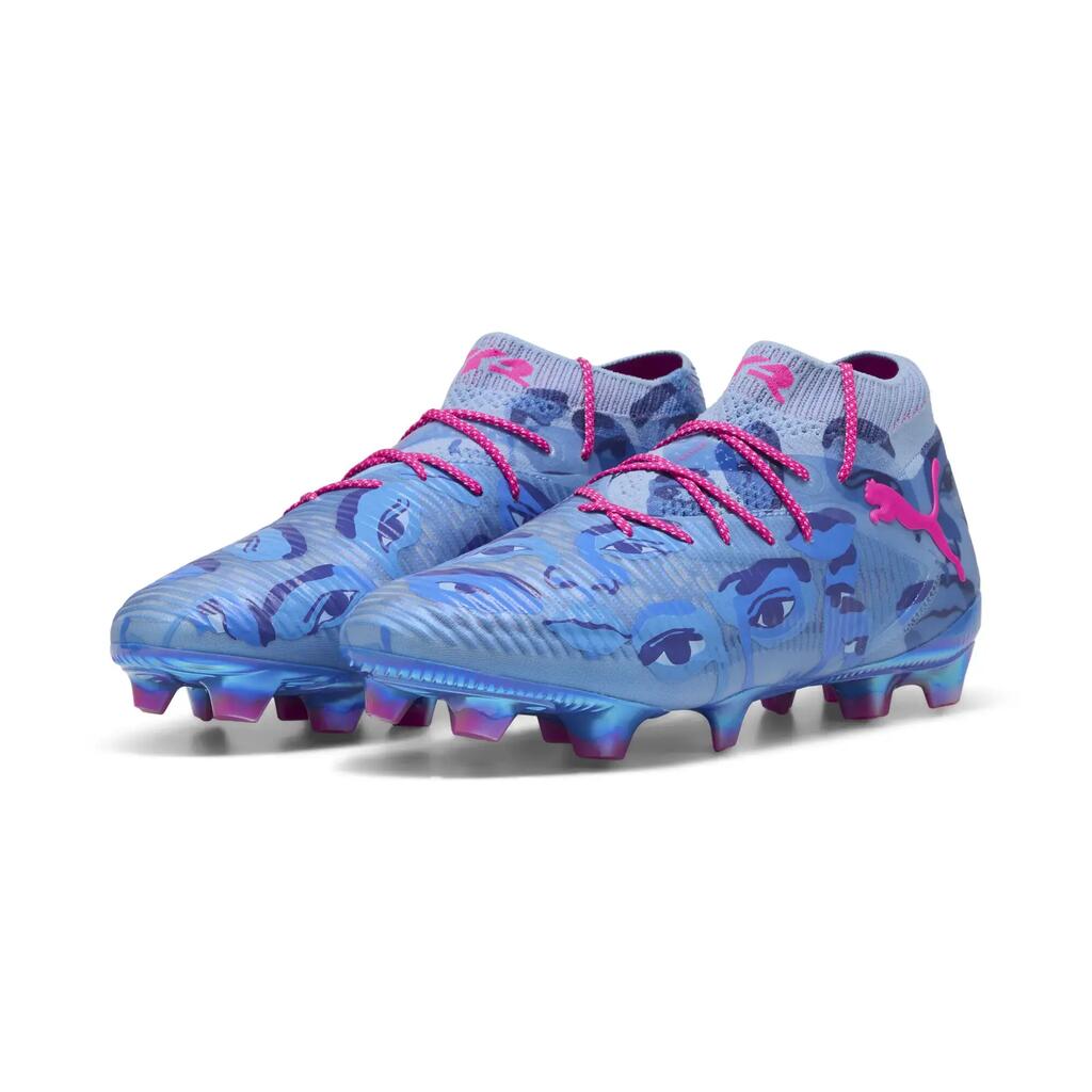Unisex Adult Future 8 Ultimate Firm Ground Football Boots (Blue/Pink)