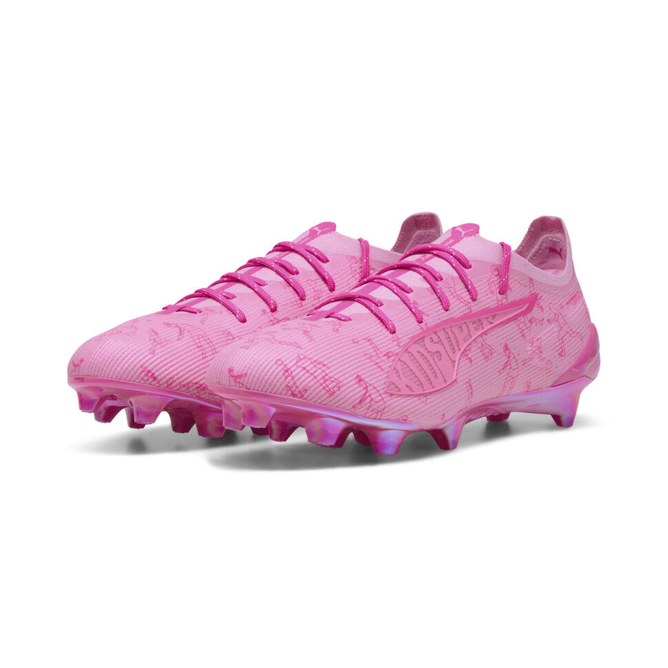 Buty piłkarskie ULTRA 5 ULTIMATE x KIDSUPER FG PUMA Pink Lilac Fast Ravish