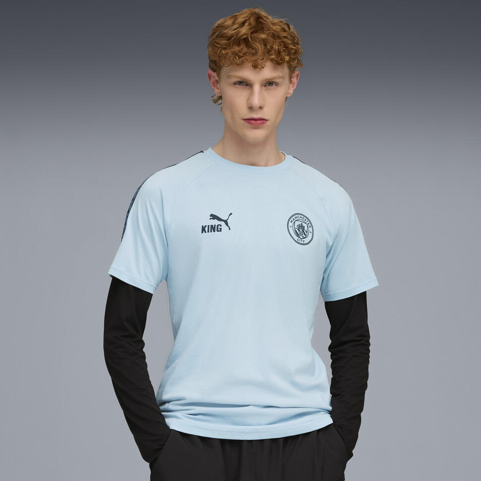 Męska koszulka Manchester City KING PUMA Silver Sky Deep Navy Blue