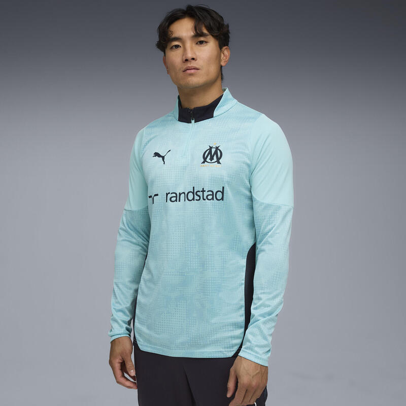 Męska bluza treningowa Olympique Marsylia z zamkiem 1/4 PUMA