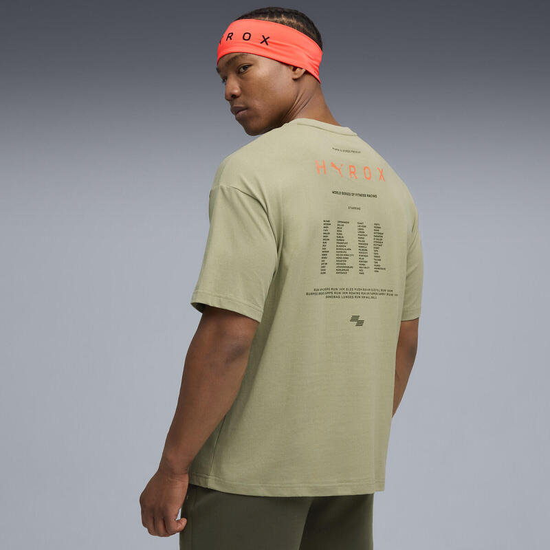 Męska koszulka PUMA x HYROX Lifestyle PUMA Lux Army Green