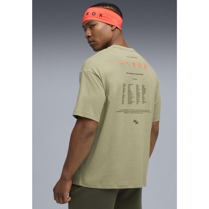 Męska koszulka PUMA x HYROX Lifestyle PUMA Lux Army Green