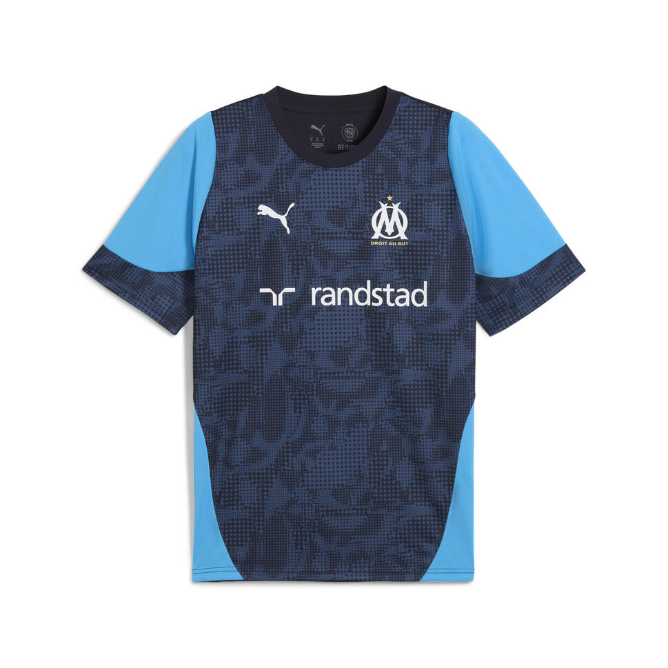 Męska koszulka treningowa Olympique Marsylia PUMA New Navy Bleu Azur Blue