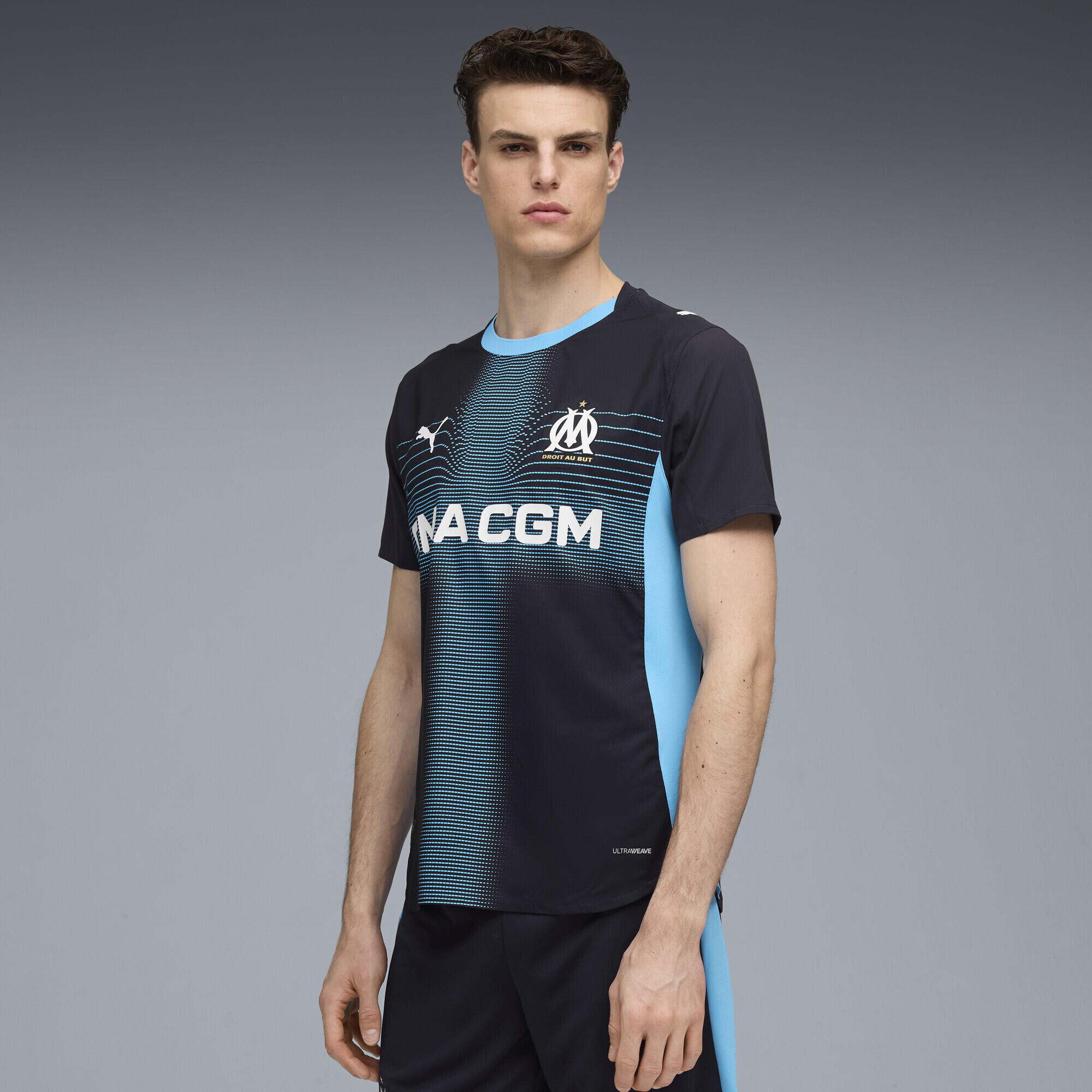Olympique De Marseille Maglia Ufficiale OM – Collezione Uomo In Poliestere, Taglie S-XXL, Prodotto Con Licenza Ufficiale