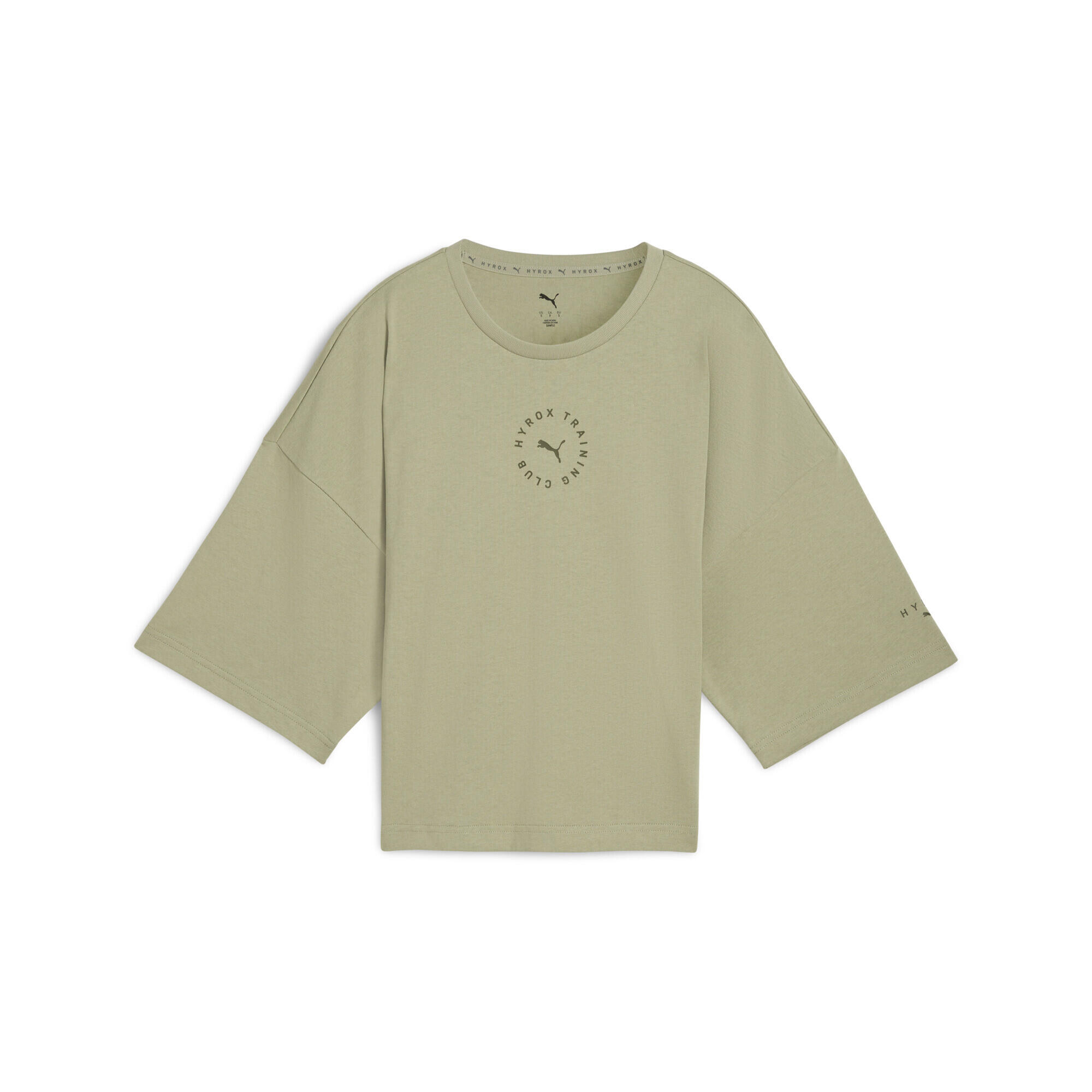 PUMA T-shirt cropped PUMA x HYROX Lifestyle da donna PUMA Lux Army Green