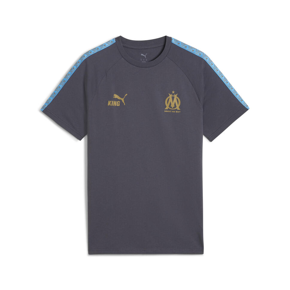 Męska koszulka Olympique Marsylia KING PUMA Galactic Gray Luminous Blue