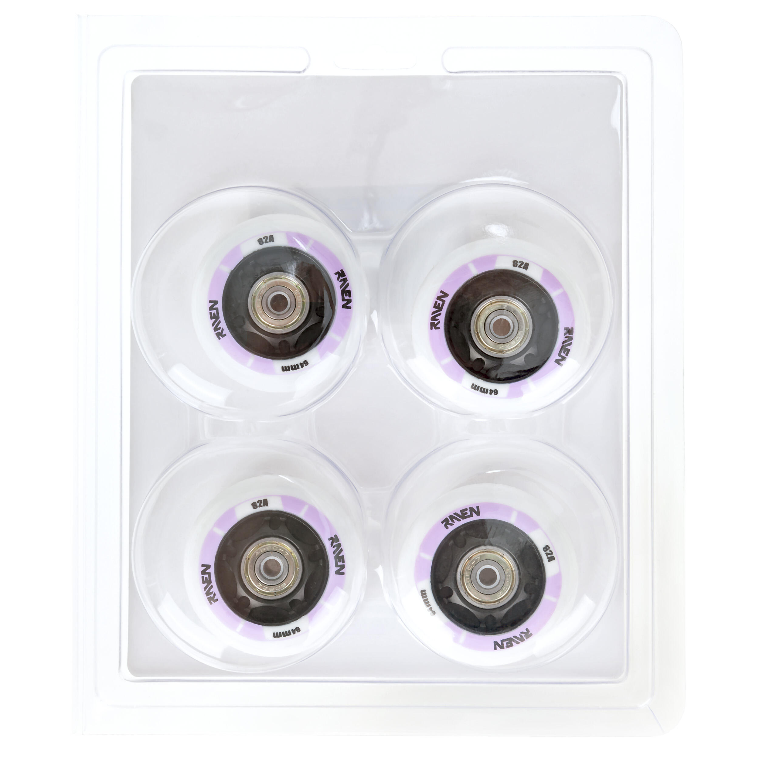 8 rodas LED luminosas + rolamentos para rodas Raven Helixi PU 2/5