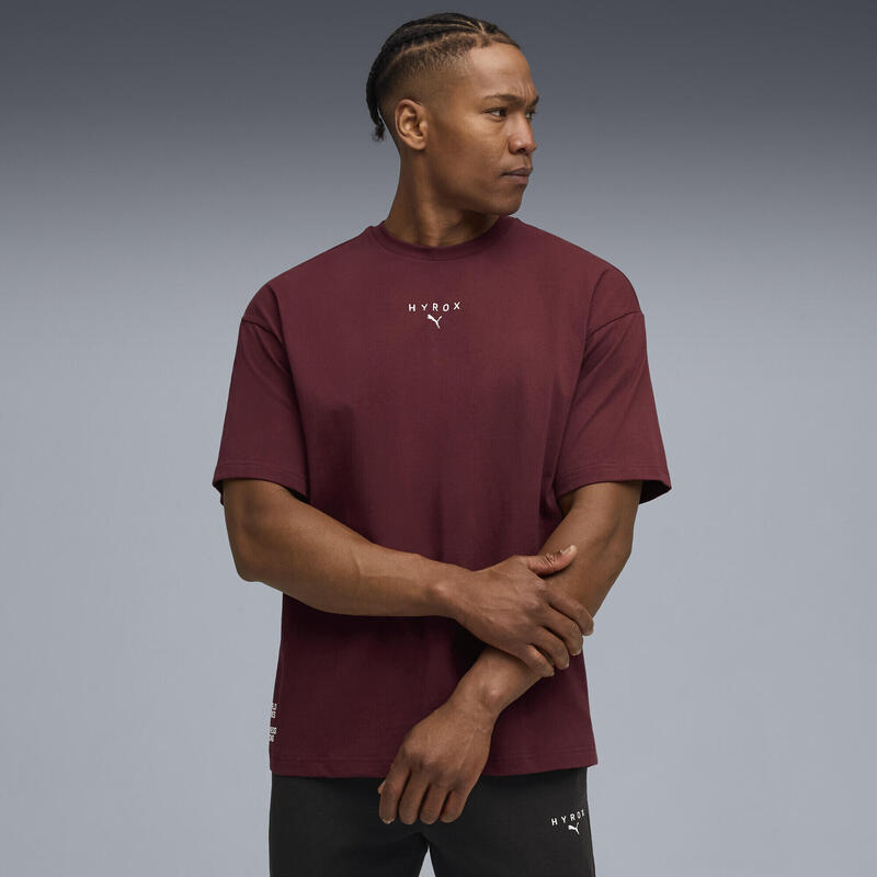 Męska koszulka PUMA x HYROX Lifestyle PUMA Ruby Shimmer Red