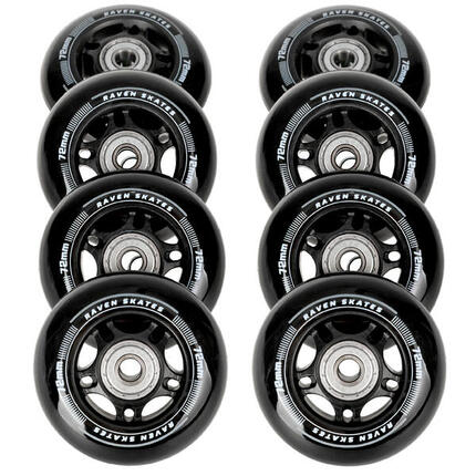8x Kółka do rolek + łożyska Raven Oxen 76mm PU