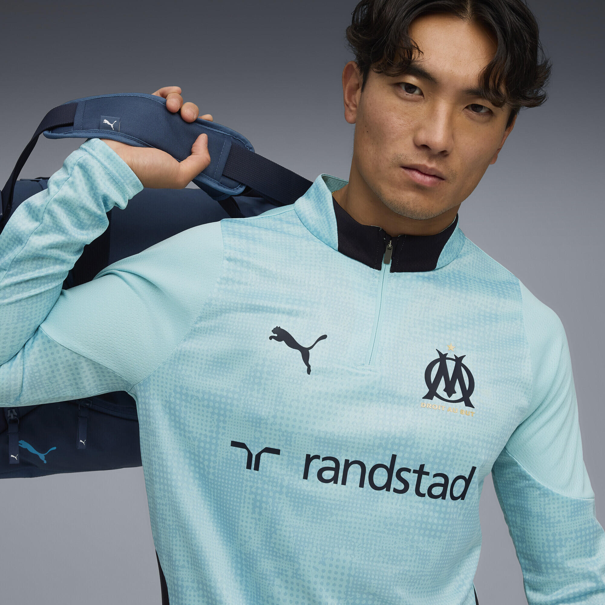 Haut d’entraînement à col zippé Olympique de Marseille Homme PUMA 7/7