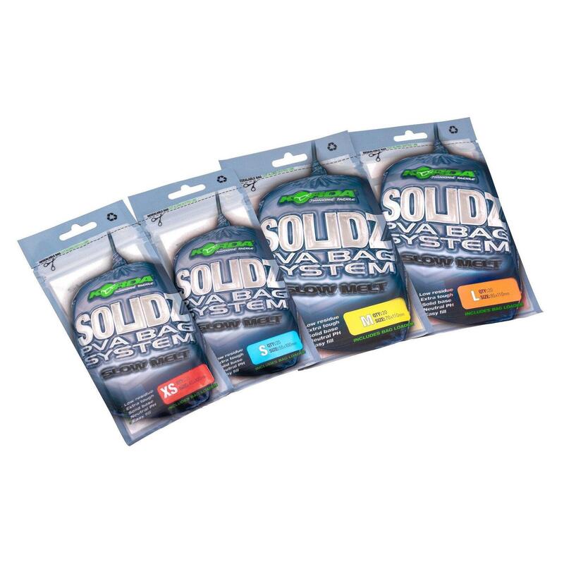 PUNGI PVA XS 55X100MM+INCARCATOR 25 BUC / PLIC, KORDA