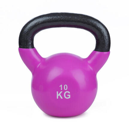 Kettlebell Vinyl 24 kg, Schwarz Gewichtheben Unisex Schwarz